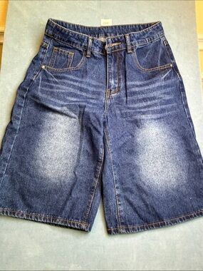 Jort Classic Washed Denim Shorts - Blue size 27